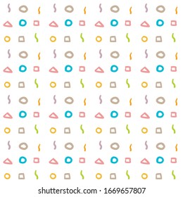 Seamless colorful abstract vector pattern background design template 