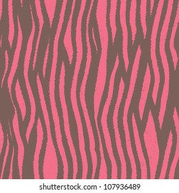 Seamless colorful animal skin texture of zebra