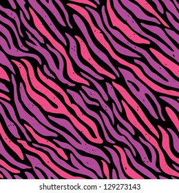 Seamless colorful animal skin texture of zebra