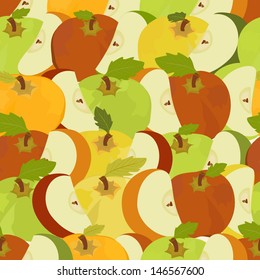 seamless colorful apples