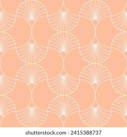 Seamless colorful art deco ogee textile pattern vector