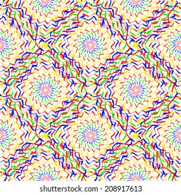 Seamless colorful artistic expression vector pattern 