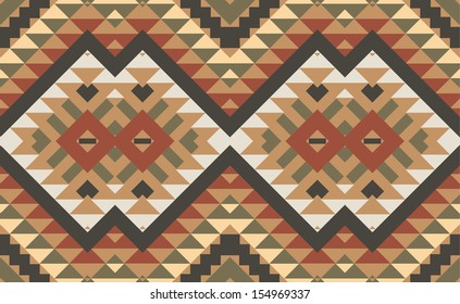 Seamless colorful aztec pattern
