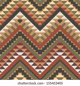 Seamless colorful aztec pattern
