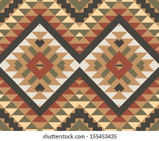 Seamless colorful aztec pattern