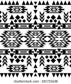 Seamless colorful aztec pattern