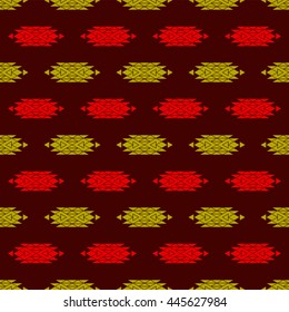 Seamless colorful aztec pattern