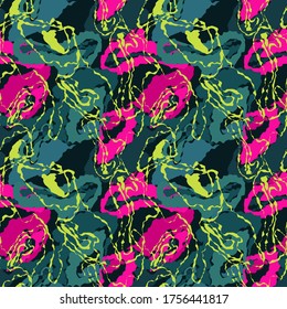 Fondo colorido y transparente con formas de onda caóticas, patrón abstracto.