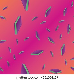 Seamless colorful background with book pattern Background wallpaper. Vintage cute seamless backdrop with books - vector illustration.