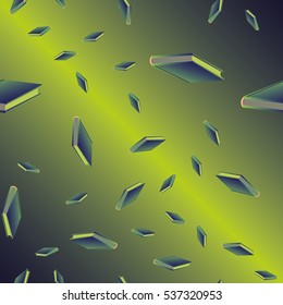 Seamless colorful background with book pattern Background wallpaper. Vintage cute seamless backdrop with books - vector illustration.