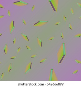 Seamless colorful background with book pattern Background wallpaper. Vintage cute seamless backdrop with books - vector illustration.