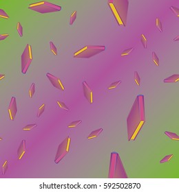 Seamless colorful background with book pattern. Background wallpaper. Vintage cute seamless backdrop with books