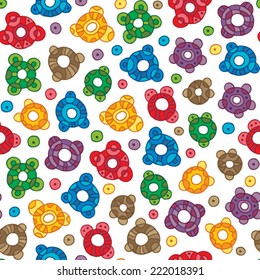 seamless colorful background with circles
