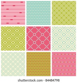 Seamless Colorful background Collection - Vintage Tile