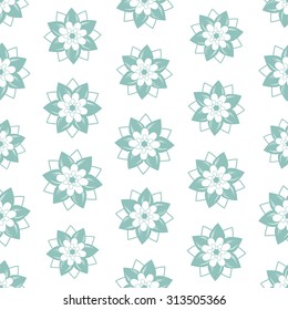Seamless colorful background made of abstract flowers