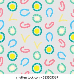 Seamless colorful background made of abstract elements
