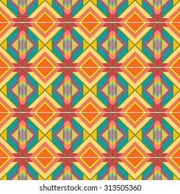 Seamless colorful background made of Aztec pattern
