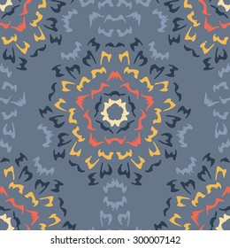 Seamless colorful background made of exotic pattern