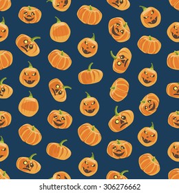 Seamless colorful background made of pumpkin