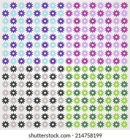 Seamless colorful background with stars