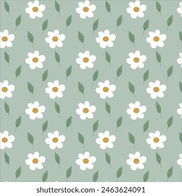 Seamless and colorful boho aesthetic floral pattern. This design is suitable for scrapbooking, vinyl stickers, stickers, clothing screen printing, printable decorations, clothing