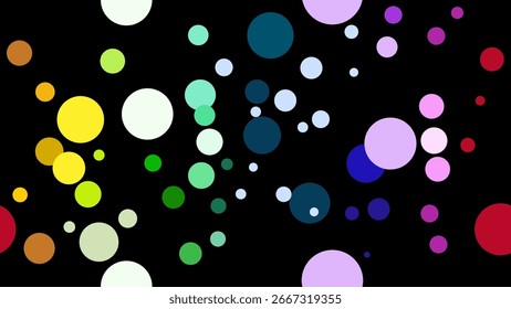 Seamless colorful bokeh effect background