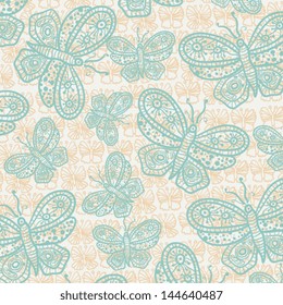 Seamless colorful butterfly pattern. Vector illustration. Eps 10