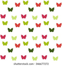 Seamless colorful butterfly pattern.Vector