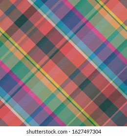 Seamless colorful cage pattern. Abstract texture with intersecting stripes of different widths. Geometrical color wall-paper. Print for flyers, shirts and textiles. Vector graphics.
