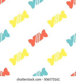 seamless colorful candy pattern background