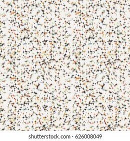 Seamless colorful chaotic star pattern. Vector endless ornament.