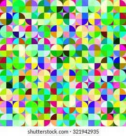 seamless colorful circle geometric abstract background.