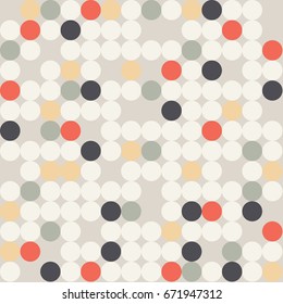 Seamless colorful circles pattern
