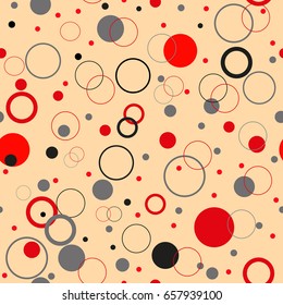 Seamless with colorful circles. Vector pattern.v