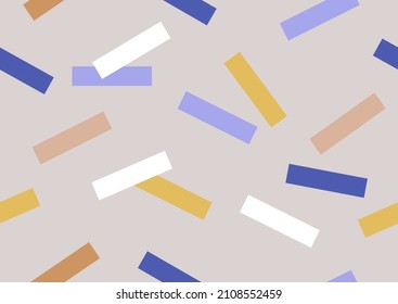 A seamless colorful confetti pattern, a celebration theme, an abstract vector background