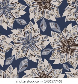 Seamless colorful design stylized plants. The design is perfectly suitable for clothes design, children s decoration, wallpaper and backgrounds.