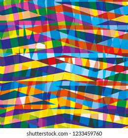 Seamless Colorful Diagonal Geometric Multicolored Chevron Stripes Vector Pattern
