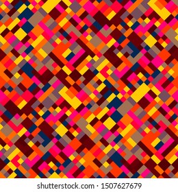 Seamless colorful diagonal geometric pattern background design - abstract vector illustration