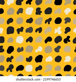 Seamless colorful doodle pattern. Camouflage illustration. Modern graphic design.