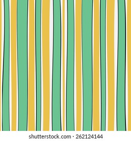 Seamless colorful doodle pattern. Geometric Modern Background with waves and lines