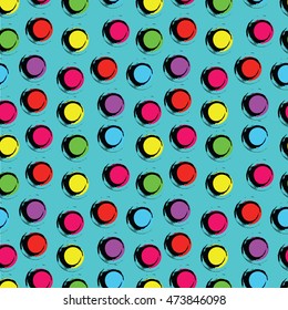 seamless colorful dot background