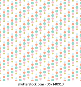 Seamless colorful dots pattern

