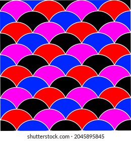 seamless colorful dragon scales pattern