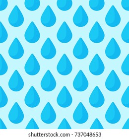 Seamless colorful drops pattern background vector water blue nature raindrop abstract illustration