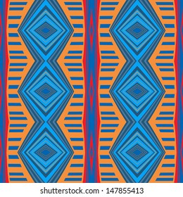 Seamless colorful ethnic pattern