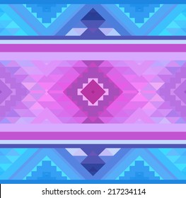 Seamless colorful ethnic pattern