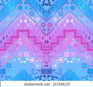 Seamless colorful ethnic pattern