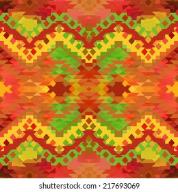 Seamless colorful ethnic pattern