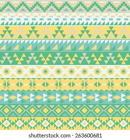 Seamless colorful ethnic pattern