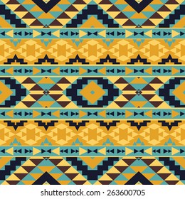 Seamless colorful ethnic pattern